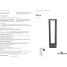 Фонарь NOVOTECH ROCA LED уличный NV-357676